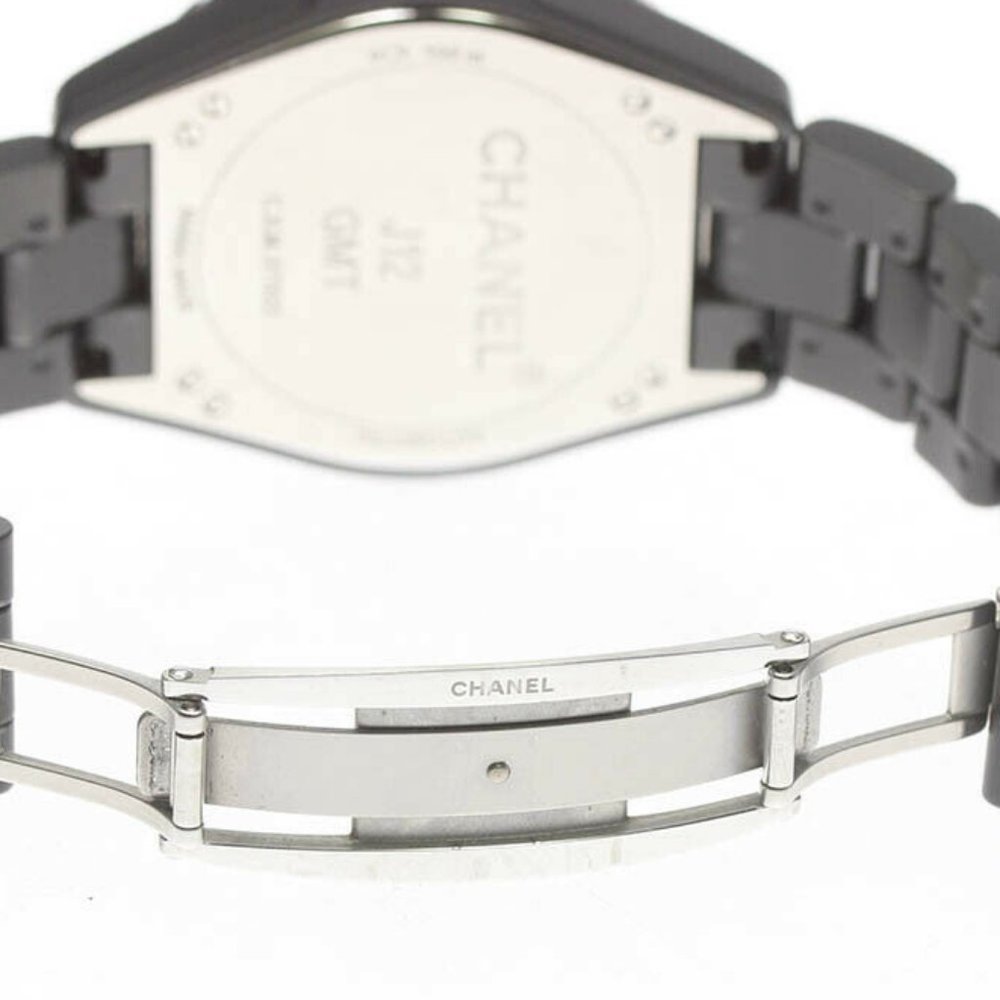 ❌ SOLD ❌ CHANEL GMT Automatic Unisex J12 Ceramic Watch 41mm Matt Black Calibre - Picture 12 of 15